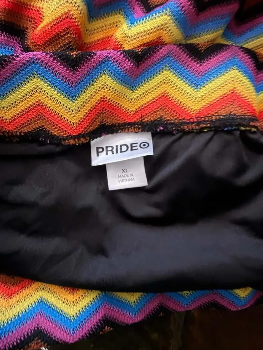 Target Pride Women's Rainbow Chevron Knit Mini Skirt